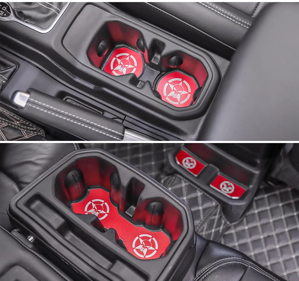 SHINEKA интерьерные молдинги для Jeep Wrangler JL+ алюминиевый сплав подстаканник коврик для Jeep Wrangler JL автомобильные аксессуары Стайлинг