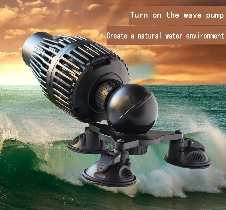 BOYU 115W 2000L/H Large Fish Tank WM Series Frequency Conversion Wave Making Pump Pond Diving Surfing Strong Power | Дом и сад