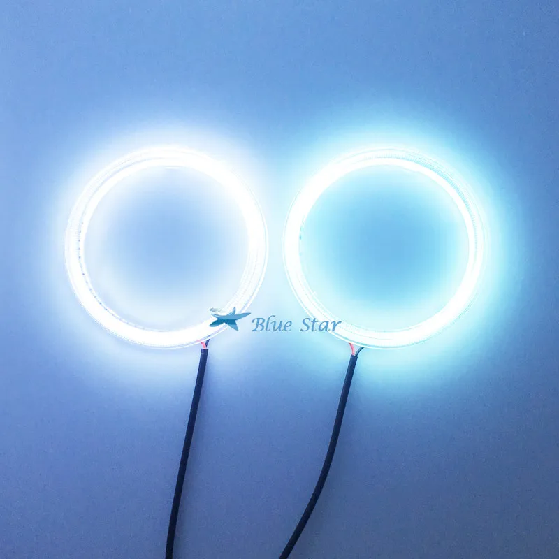 (1 пара) Авто гало кольцо COB 90 мм 66SMD светодиодные фары автомобильные ангельские