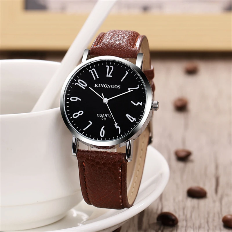 Лучший бренд роскошные кожаные мужские часы Reloj Hombre 2019 Новые Креативные