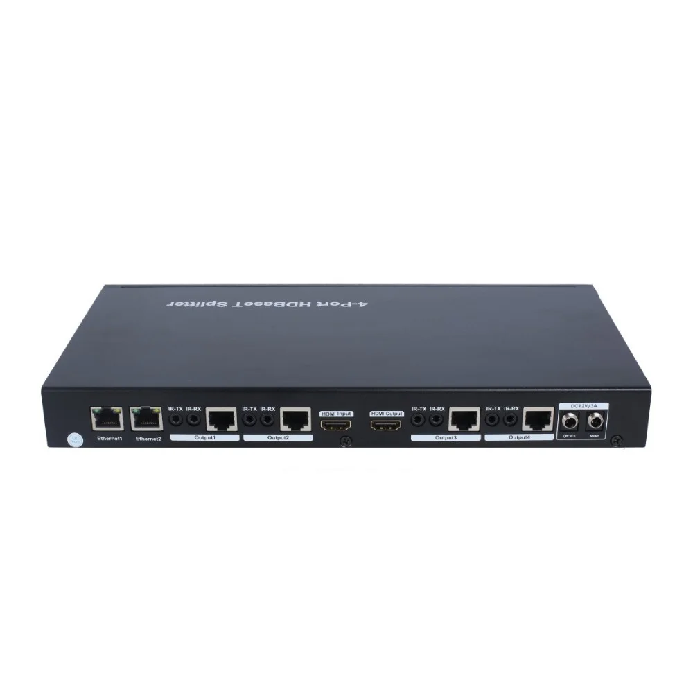 Разветвитель PUZHIJIE PZJ-SPH04-100 4K2K 1x4 HDBaset поддерживает 3D POC RS232 pass through 100M Splitter |