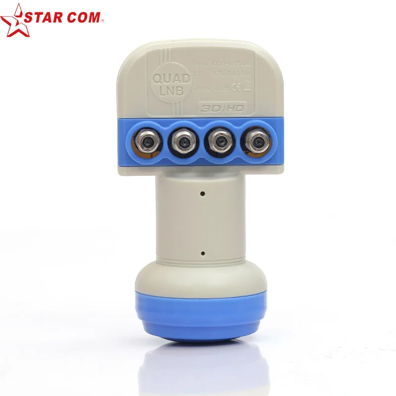 STARCOM QUAD LNB для спутникового телевидения приемник с низким уровнем шума дБ HD