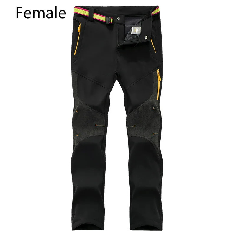 

Winter outdoor assault pants men and women thickened warm soft shell grab flannelette pants lovers ski climbing pants