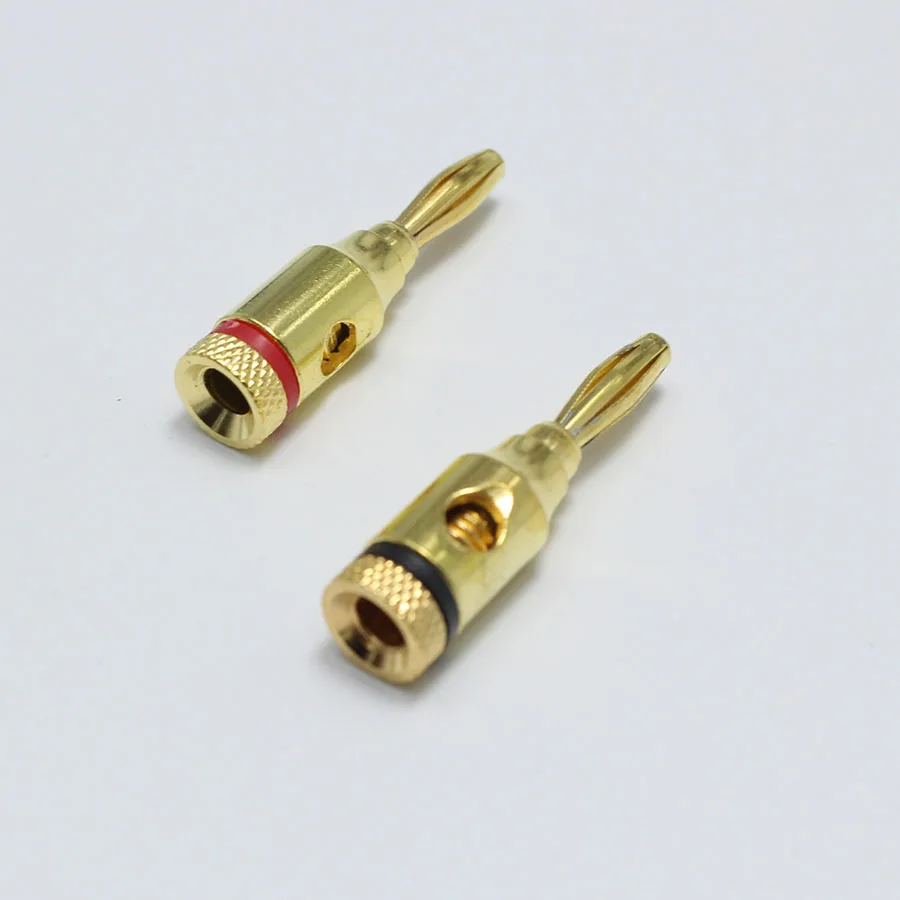 2 шт./лот Высококачественный большой ток Медный позолоченный 4 мм банановый