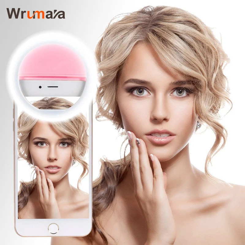 Wrumava Charm Eyes мобильный телефон LED кольцо для селфи светящаяся вспышка фотографии