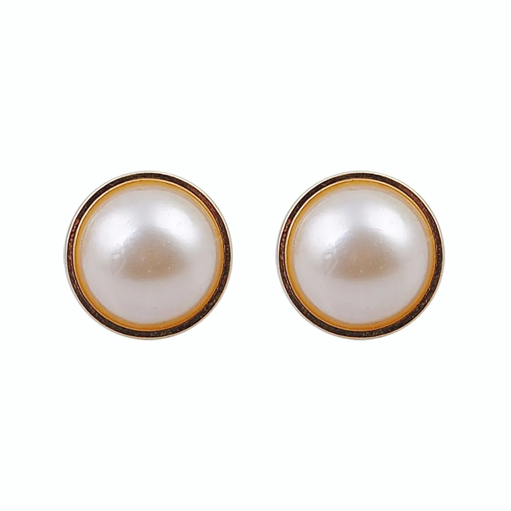

Trendy Elegant Created Big Simulated Pearl Stud Earrings