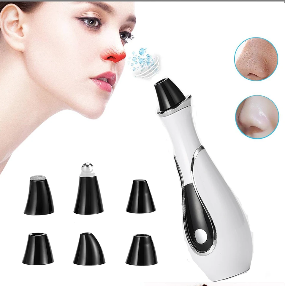 Vase Shape Blackhead Vacuum Suction Noily Pore Vacuum Cleaner Facial Blackhead Acne Removal Tools Photon Rejuvenation Skin