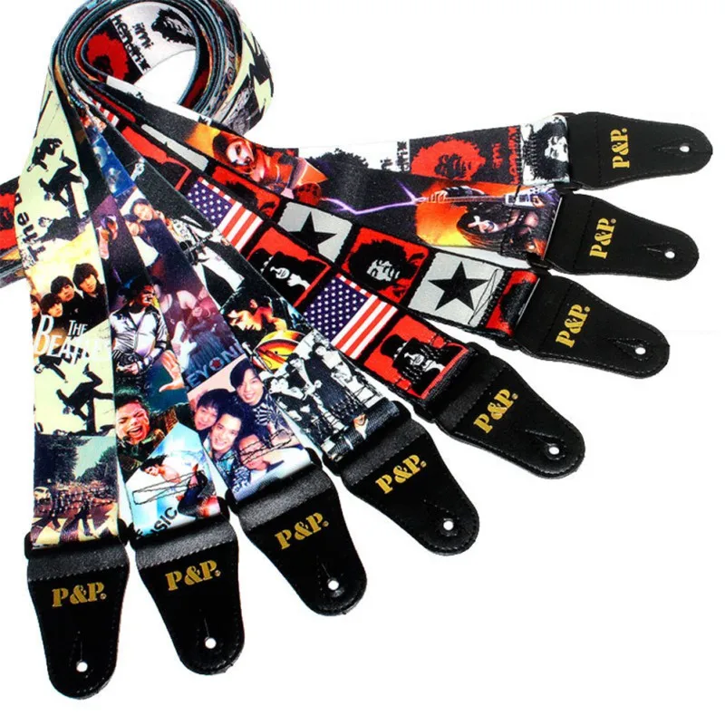 Профессиональные гитарные ремешки с наплечным ремнем регулируемый полиэфир