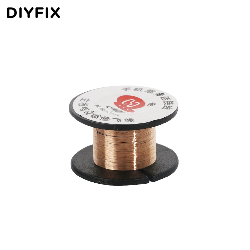 DIYFIX 0,02 мм PCB Link провод медная пайка провода обслуживания перемычка для мобильного телефона компьютера для сварки печатной платы инструменты для ремонта