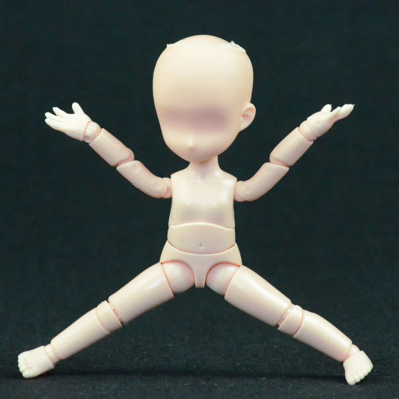 Q version of the cartoon art sketch doll model human body joint moving ferrite Stick a wooden man with plastic | Игрушки и хобби
