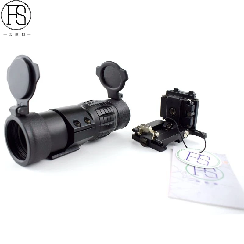Hunting Shooting Accessories 3x Magnifier Scope Tactical Optics Military Airsoft Gun Magnifying Matt Black 20mm Rail | Спорт и