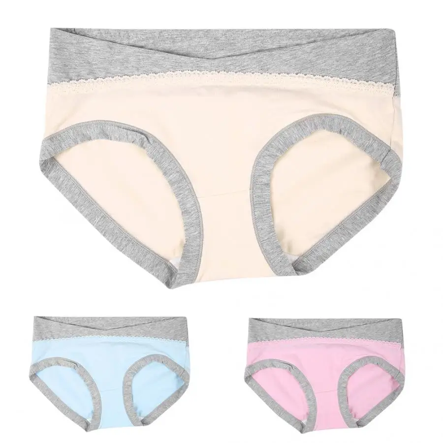 Хлопковое Мягкое Нижнее Белье для беременных женщин u образное с низкой талией