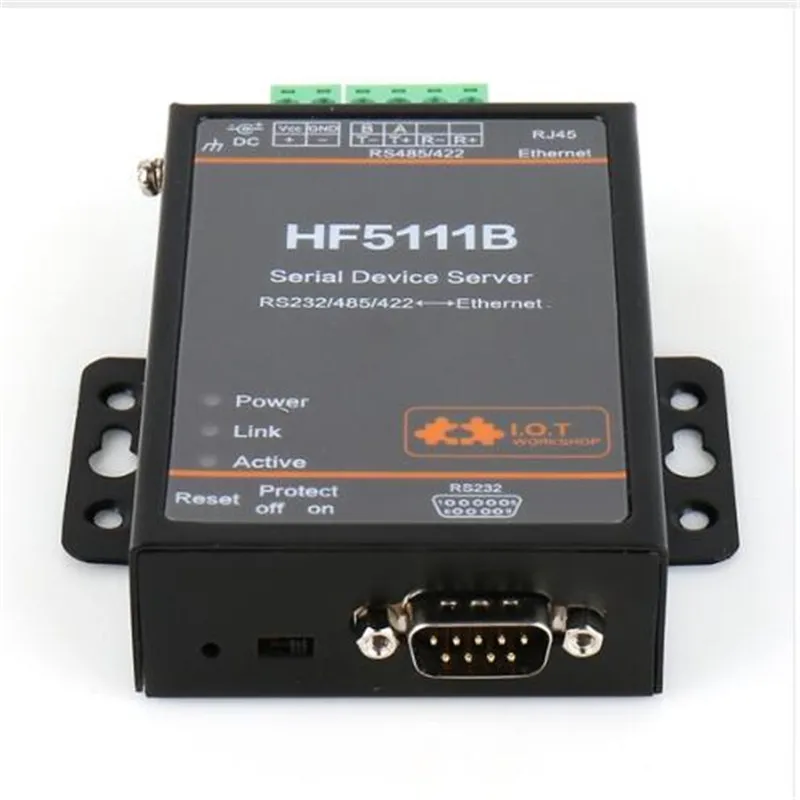5pcs/pack Official 5111B RJ45 RS232/485/422 Serial To Ethernet Free RTOS 1 Port Server Converter Device Industrial | Компьютеры и офис