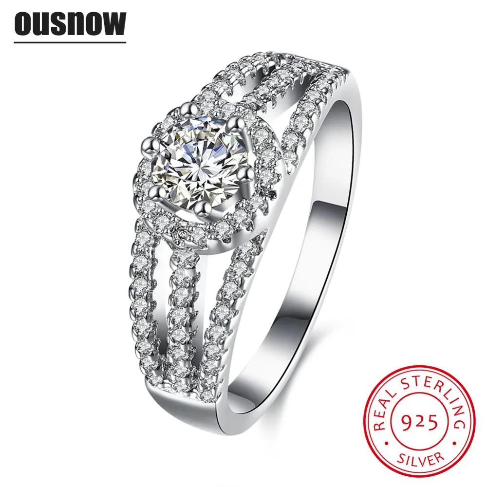 Лучшие модные очаровательные ювелирные изделия женское свадебное кольцо 100%