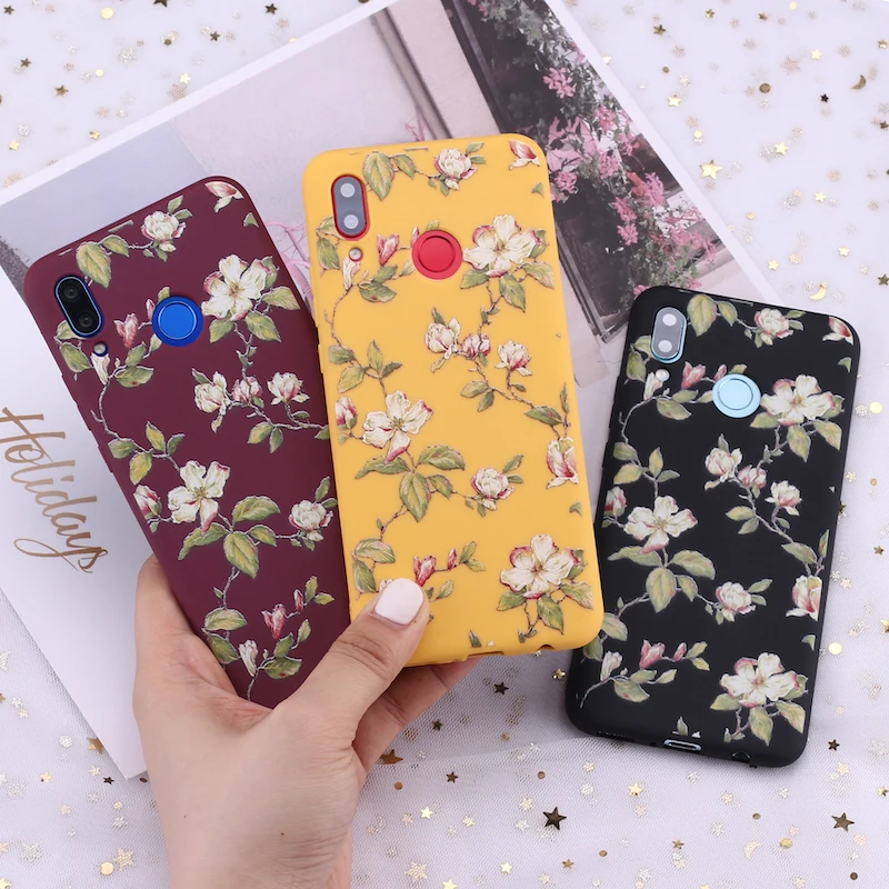Для Xiaomi Mi Redmi Note 5 6 7 8 9 10 lite Pro Plus винтажный силиконовый чехол с цветочным рисунком