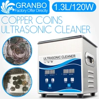 granbo ultrasonic coin cleaner 1 3l 120w cleaning machine for copper coins old coins roman coins commemorative coin gold coins