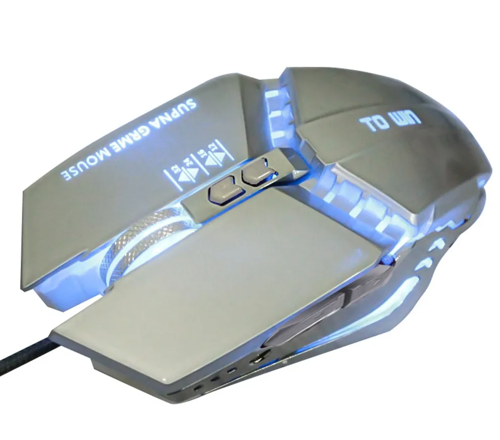 Silver Универсальная эргономичная 3200 dpi оптическая Милая проводная USB мышь для ПК компьютера ноутбука - Цвет: Silver