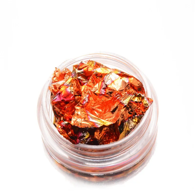 Четыре лилии 1 коробка золотые наклейки для ногтей Блестящие Блестки