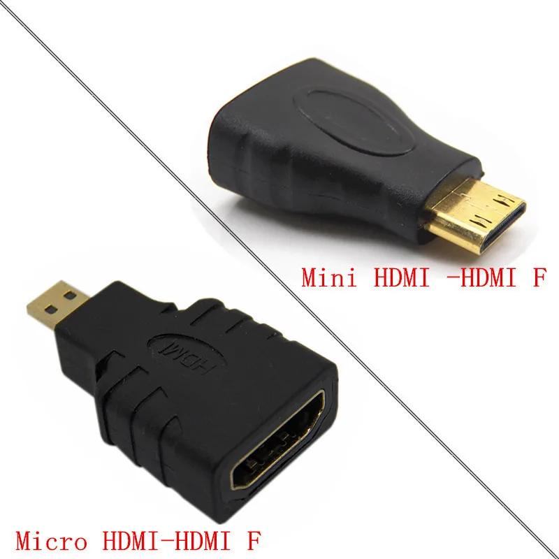 Адаптер HDMI Micro / Mini штекер гнездо адаптер M/F соединитель для HDTV камеры MP4 MP5