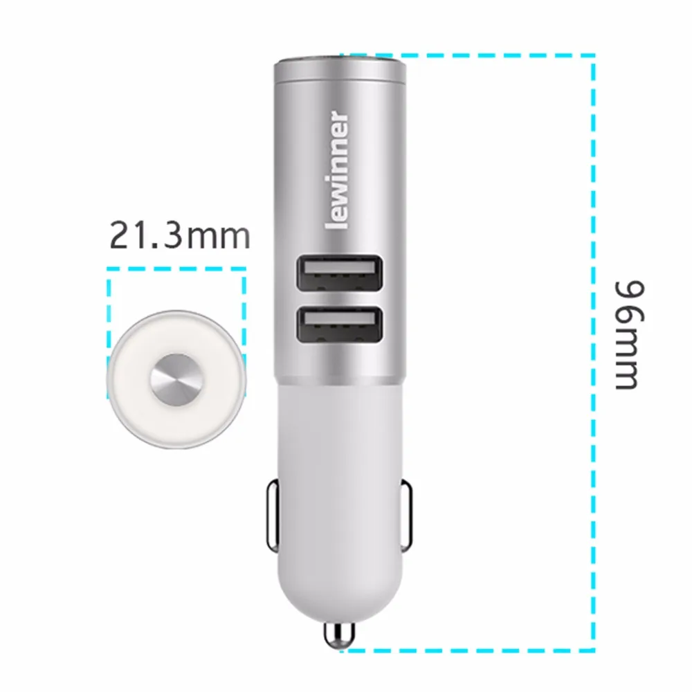 Lewinner Bluetooth наушники двойной USB Автомобильное зарядное устройство док станция Беспроводная Автомобильная