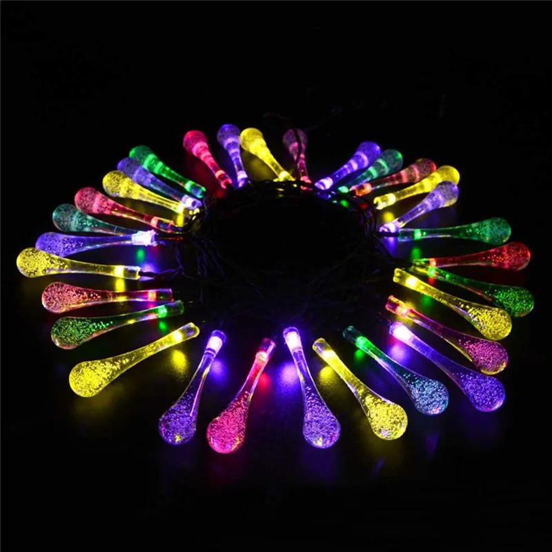 10 м 32 8 фута 100 светодиодов Водонепроницаемые струнные вспышки AC220V RGB Кристальные