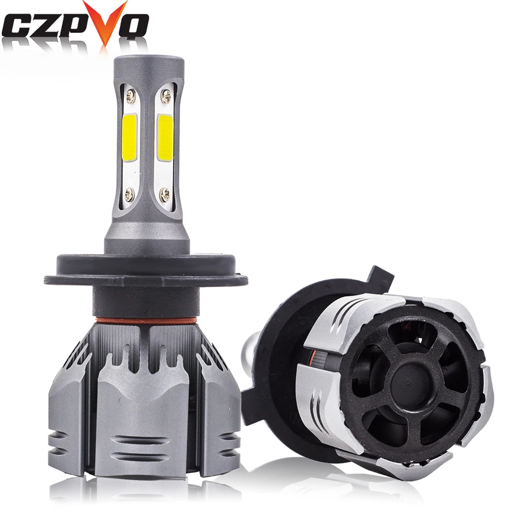 CZPVQ Автомобильные фары H7 H4 LED 3000K 4300K 6500K 8000K H1 H11 H8 H9 9005 HB3 9006 HB4 880 881 H3 Hi/Lo луч