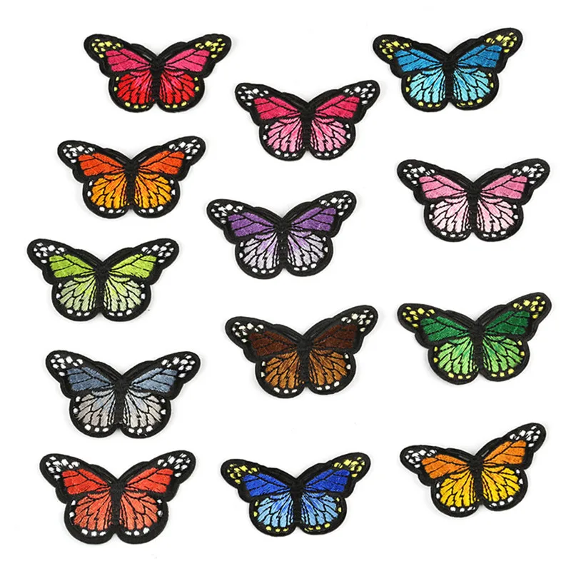 5 шт./лот Бабочка патч для одежды железо на патчи аппликация значок стикер Швейные