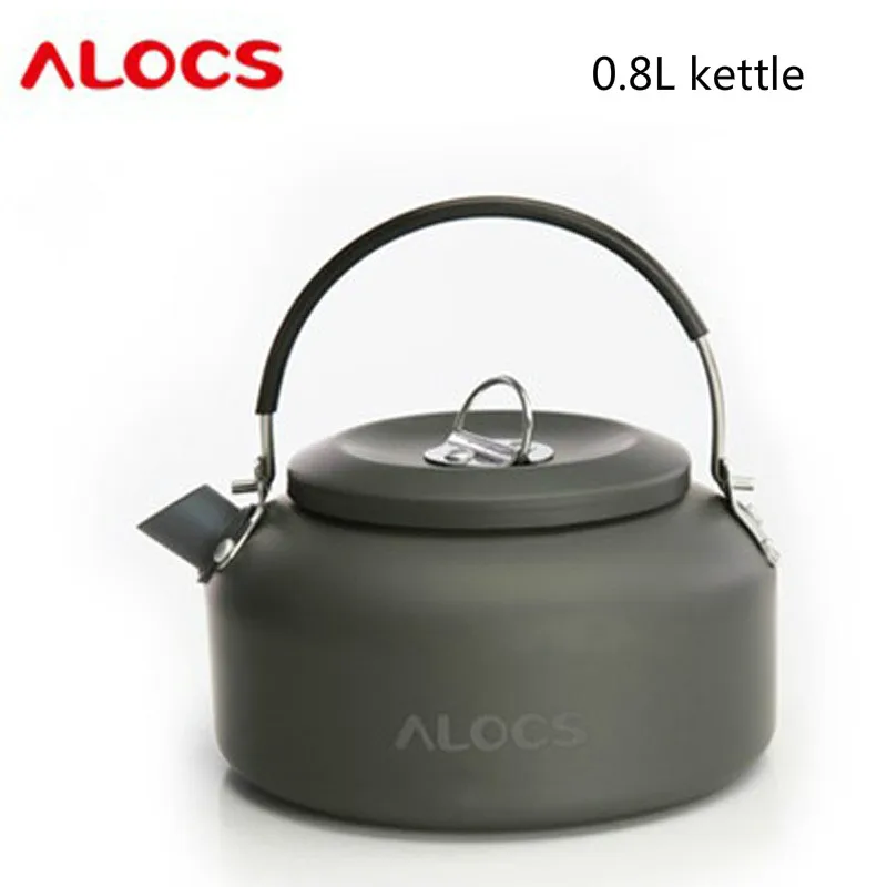 ALOCS Открытый чайник Кемпинг чайник кофе чайник 800 мл/1.4L - Цвет: 800ml