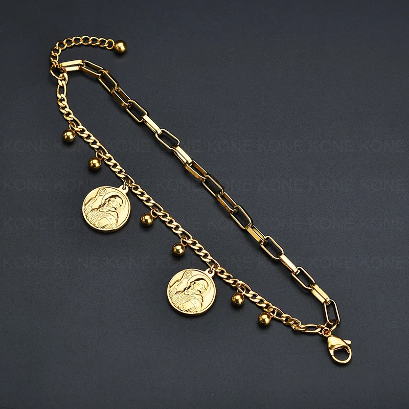 Браслет-цепочка женский UZone многослойный из нержавеющей стали | Украшения и