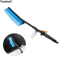 car wash brush auto exterior retractable long handle water flow switch foam bottle car cleaning brush