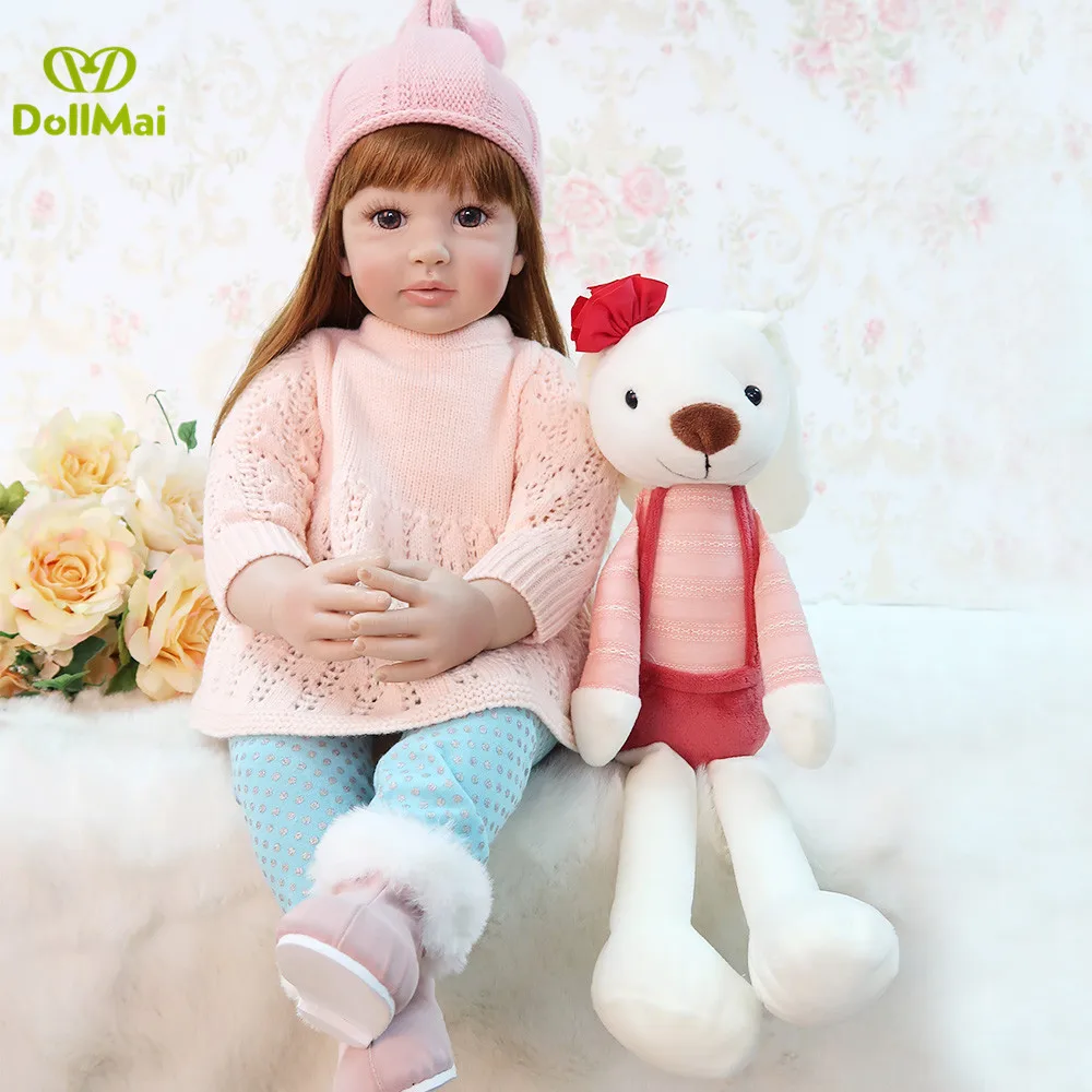 60 см Bebes кукла трансфер до реборн силиконовые детские куклы игрушки 24