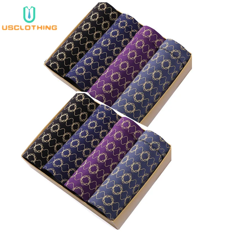 Нижнее белье для мужчин 8 шт./партия дышащие хлопковые боксеры с 3D принтом U Cuecas 5XL