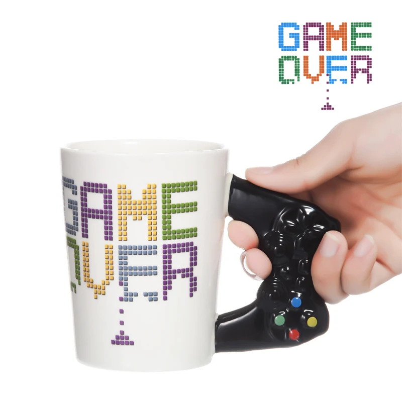 Кружка Game Over Coffee с 3d игровым контроллером кружка керамическая чашка кружки для