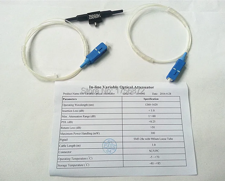 In-line variable attenuator optical Fiber Single Mode Attenuator 1260~1610nm SC/UPC | Мобильные телефоны и аксессуары