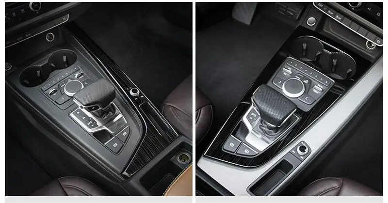 Автомобильный Стайлинг для Audi A4 B9 LHD наклейки декоративная крышка отделка управления шестерней панель переключения передач нержавеющая сталь lnterior авто аксессуары