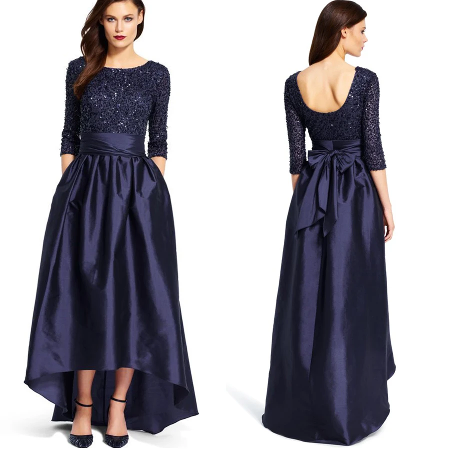 Горячая Распродажа Женская повседневная юбка Темно синие застежка молния на