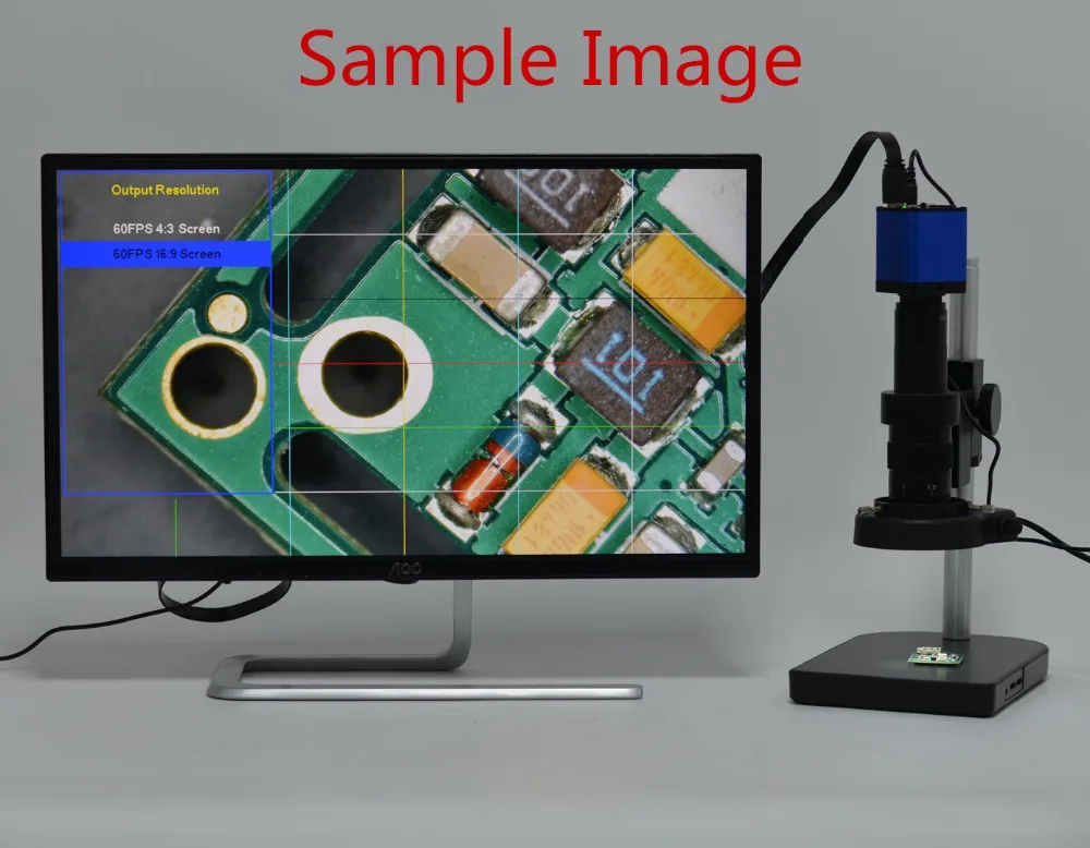 Цифровой видеомикроскоп 16 МП HDMI usb HD промышленная камера цифровой зум 60 Гц для
