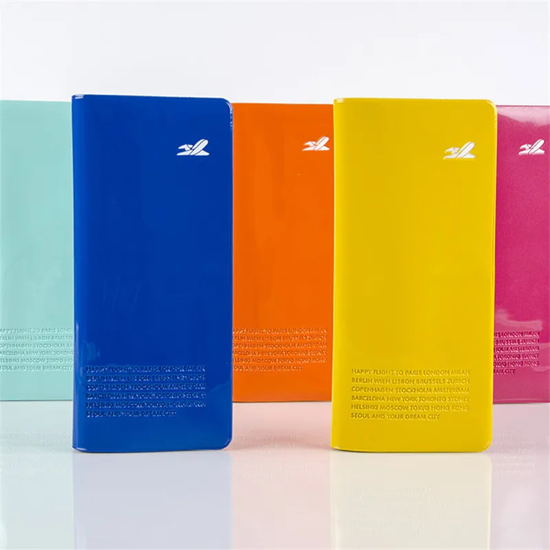 Новые ПВХ длинные паспорта владельца карты авиабилет деньги путешествия папку