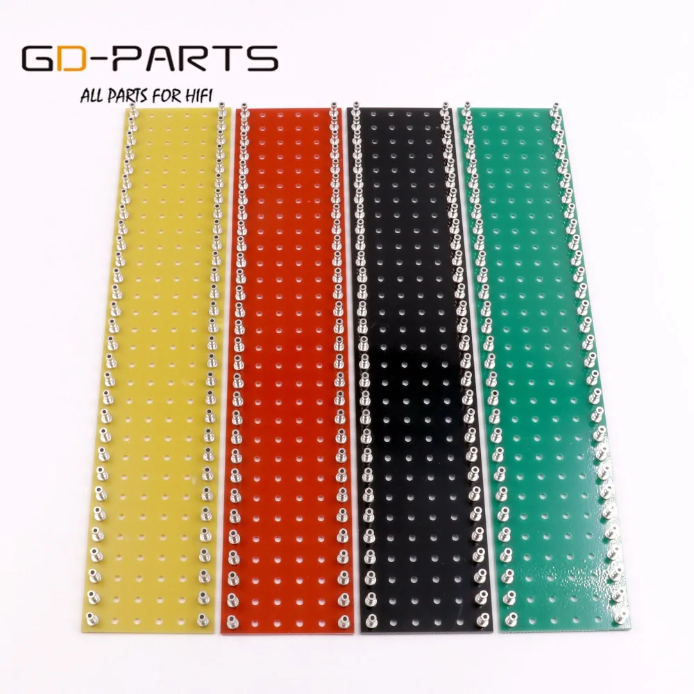 GD-PARTS, 1 шт., 60 постов, черная бирка, полоса, револьверная доска, Hi-Fi, винтажный ламповый аудио гитарный усилитель, сделай сам, 300x60x2 мм