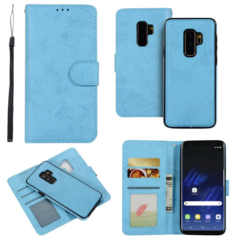 S10e откидная крышка для samsung Galaxy Note 10 8 9 S8 S9 S10 Plus S7 S6 Edge чехол для телефона ретро кожаный кошелек 2в1 Съемная оболочка