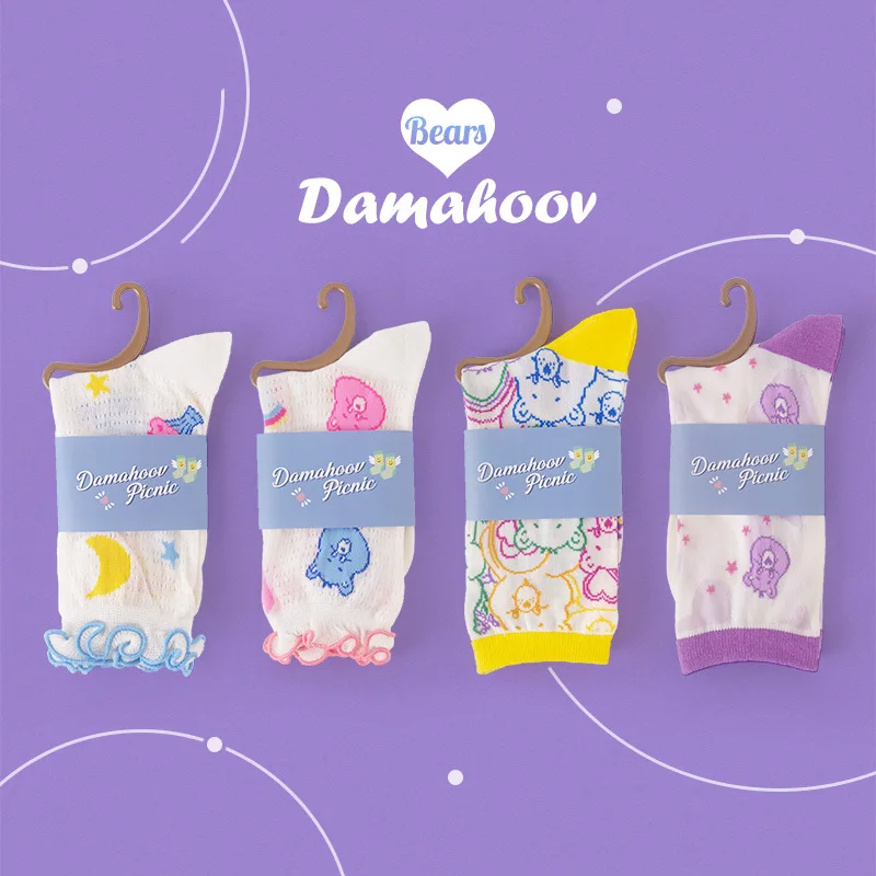 New Summer Autumn Women Sweet Style Socks Ruffles 1 Pairs Lace Flower Short Sock Girl Thin Section Femme | Женская одежда