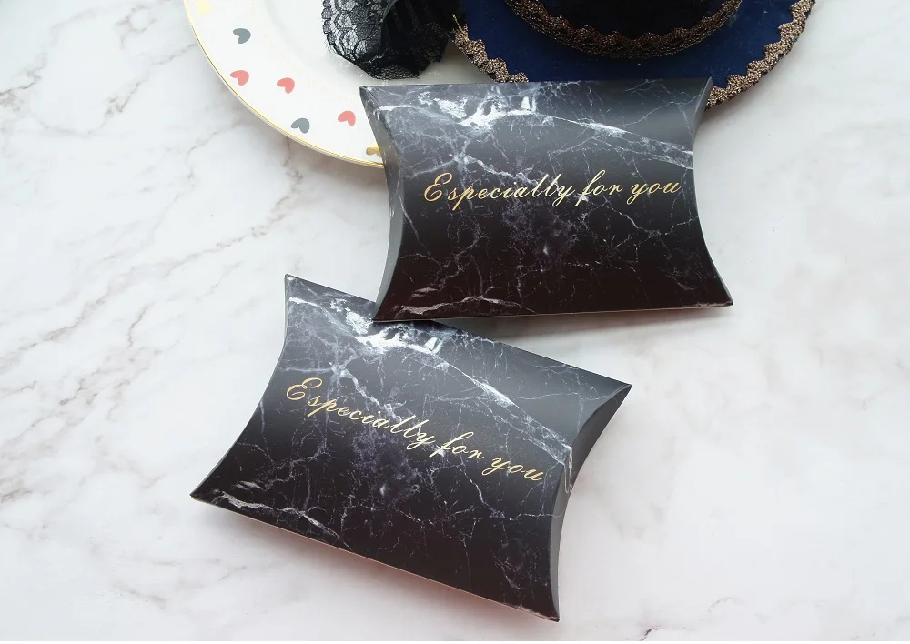10pcs Black Marble Especially for You Design Candy Box Small Gift Sweet Packaging Wedding Favors Baby Shower Birthday DIY Use