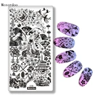 Трафареты для стемпинга ногтей, японская серия, воин, гейша, фонарик, изображения, трафареты для украшения ногтей, C30