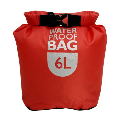 Red 6L 6L 12L 24L рафтинг для плавания на лодках сухой мешок парусный Каякинг каноинг река Трассировка пакет треккинг плавающий водонепроницаемый мешок - Цвет: Red 6L
