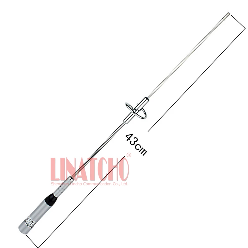 770S 43cm dual band 144 430 mhz vhf uhf mobile car two way radio walkie talkie short antenna pl259 high gain dual band car station antenna band short wave antenna effect excellent two way radio antenna mobile car walkie talkie