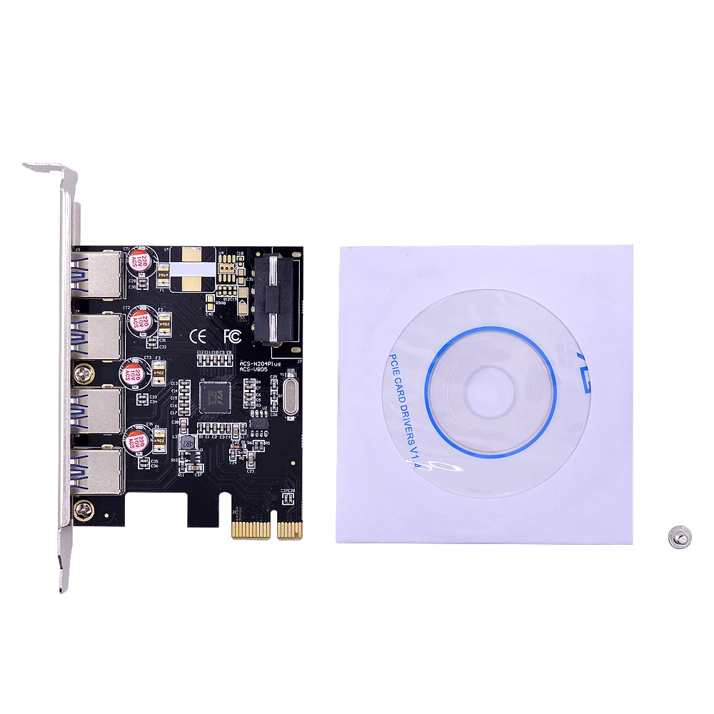 CHIPAL 4 портовый USB 3 0 PCI Экспресс хост контроллер E 1X до карта расширения