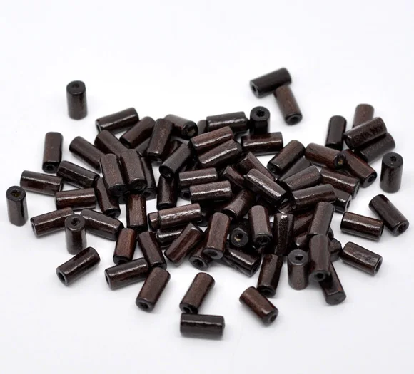 8 сезонов винтажные деревянные бусины цилиндрические кофейные цвета DIY Ювелирные