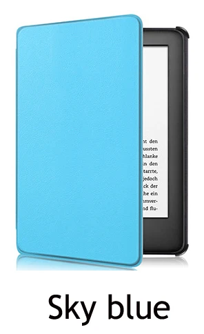Sky blue Кожаный чехол для kindle Версия Электронная книга оболочка экран пленка pu кожа для kindle Молодежная версия - Цвет: Sky blue