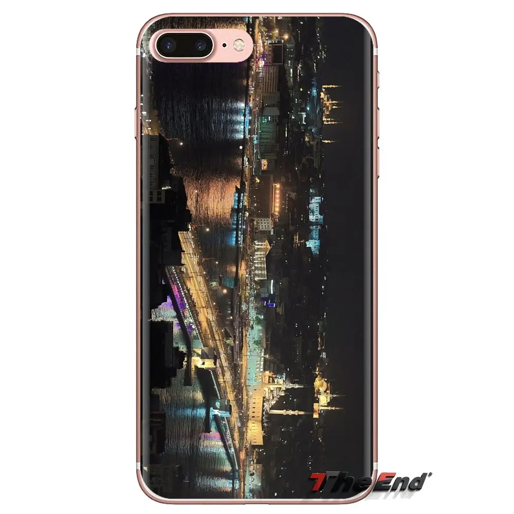 For Samsung Galaxy S3 S4 S5 Mini S6 S7 Edge S8 S9 S10 Plus Note 3 4 5 8 9 TPU Transparent Skin Cover European city Istnbul Night |