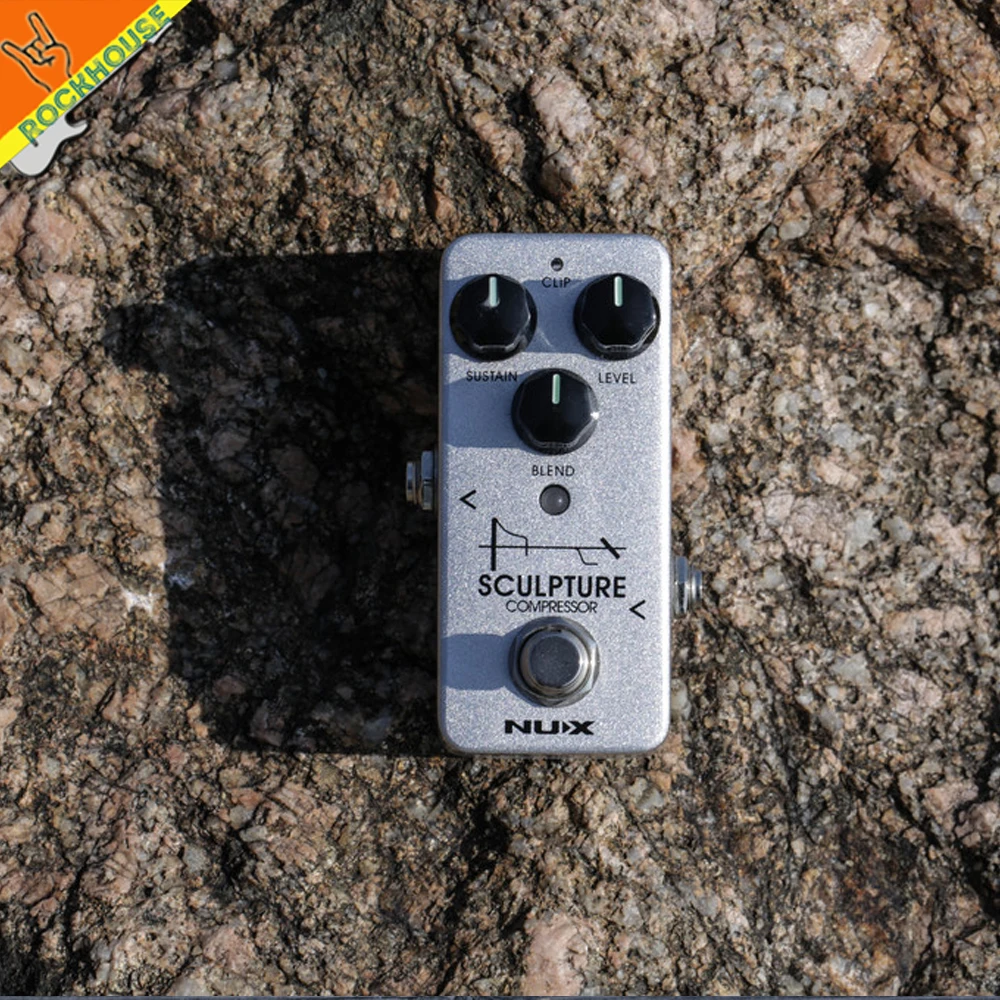 Новый Nux скульптура гитары компрессор педаль мини эффектов True Bypass Бесплатная